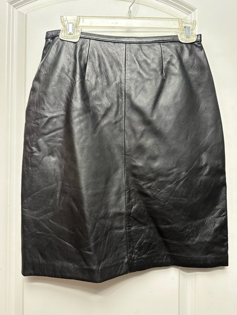 Mixit Black Leather Pencil Skirt Vintage